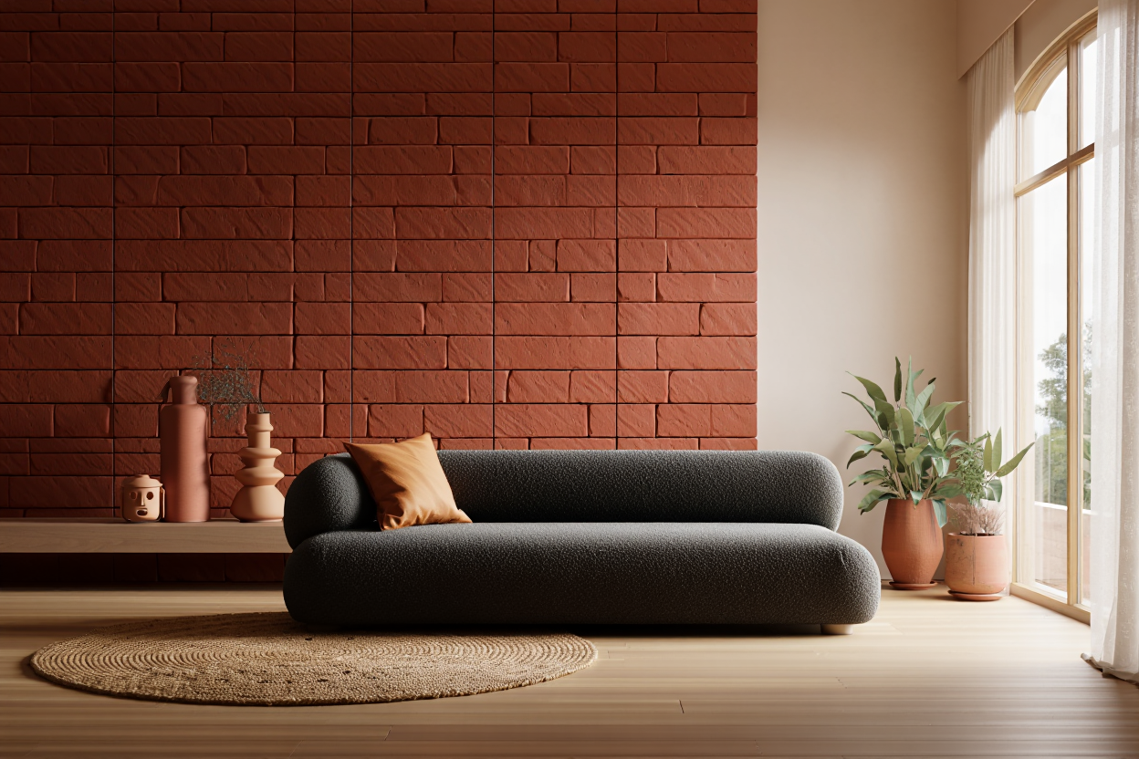 Brick Cladding Ideas for Modern Living Rooms