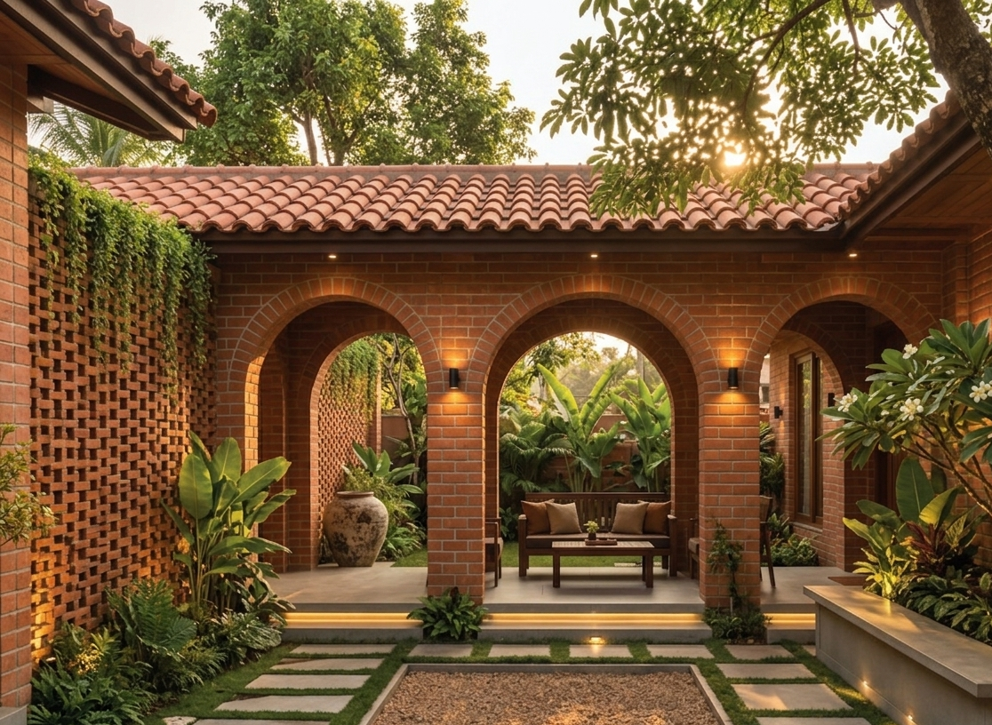 Brick Cladding Ideas for Bangalore Independent Houses