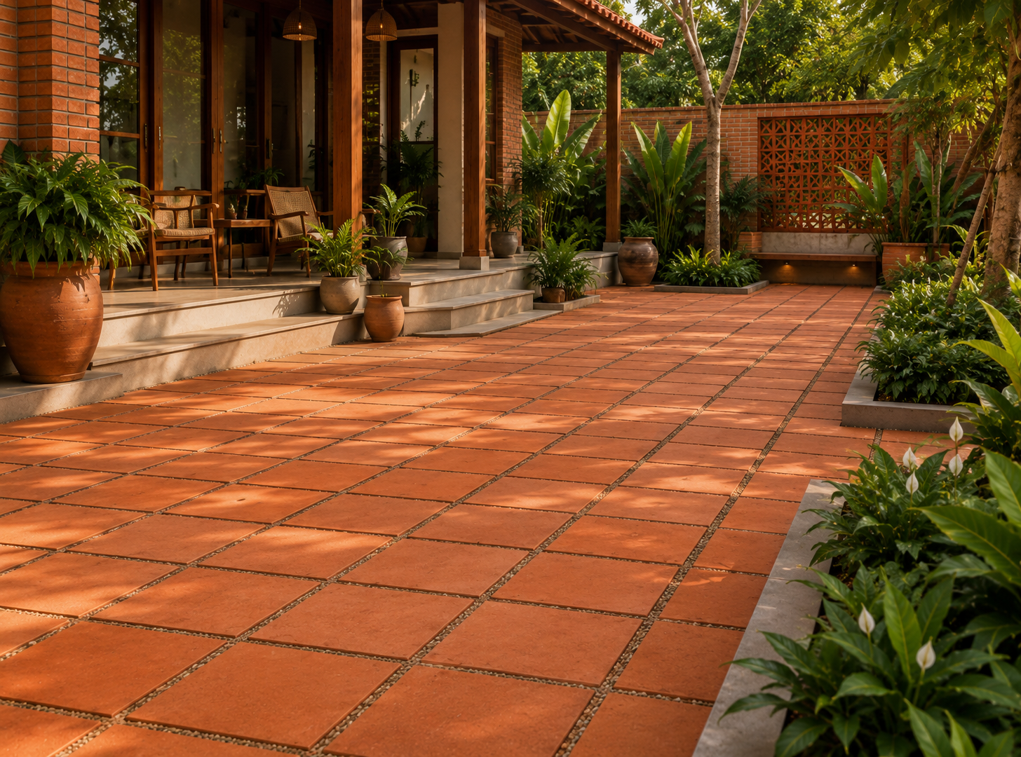 Terracotta Pavers for Outdoor Flooring: Patios, Courtyards & Driveways in India (2026)