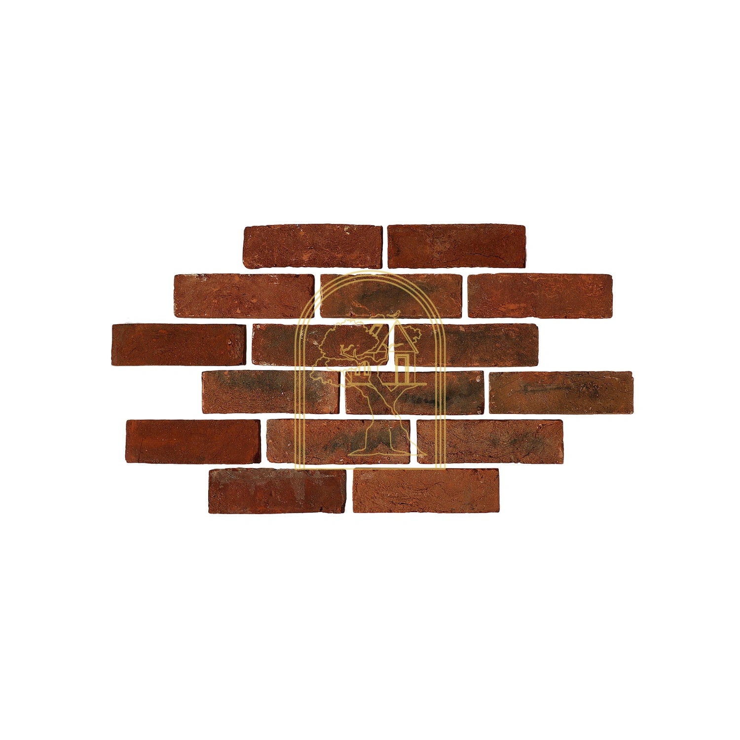 Black & Red Rustic Brick Cladding (CBH12)