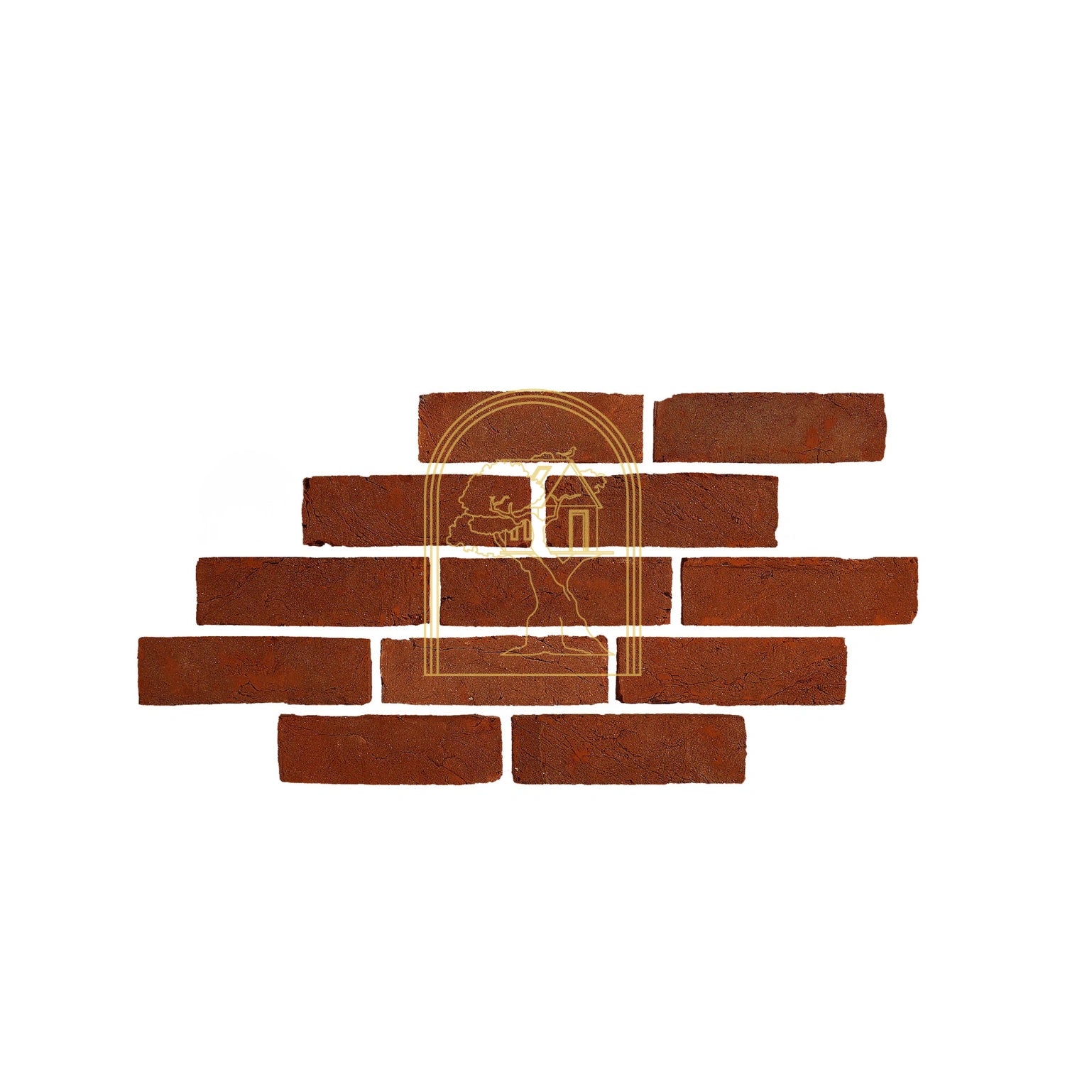 Dark Red Rustic Brick Cladding (CBH02)