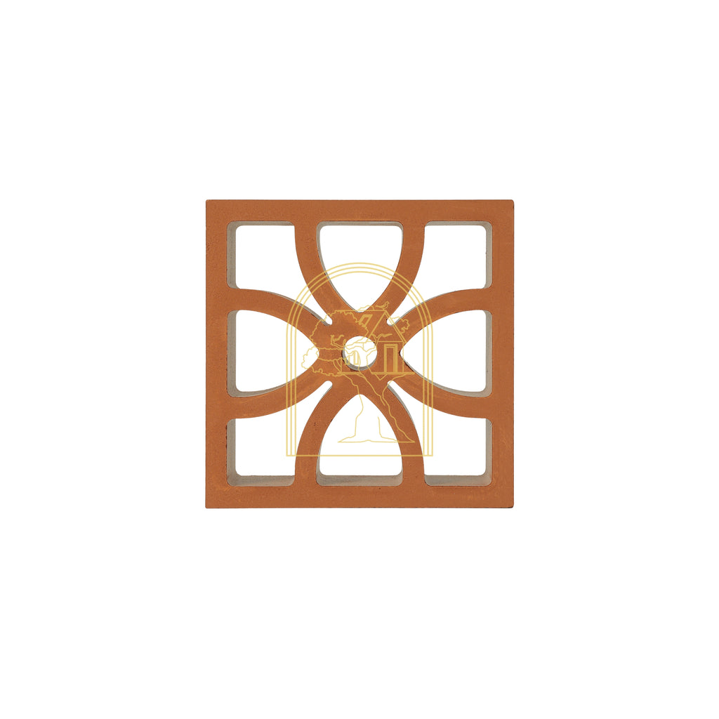 Four Petal Terracotta Jali