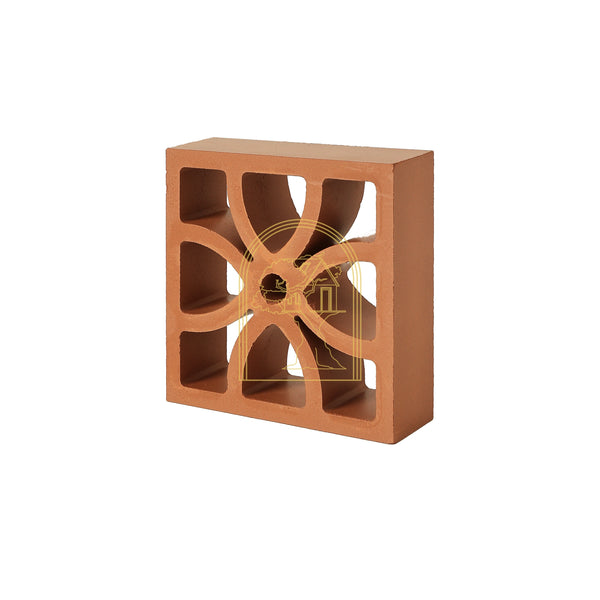 Four Petal Terracotta Jali