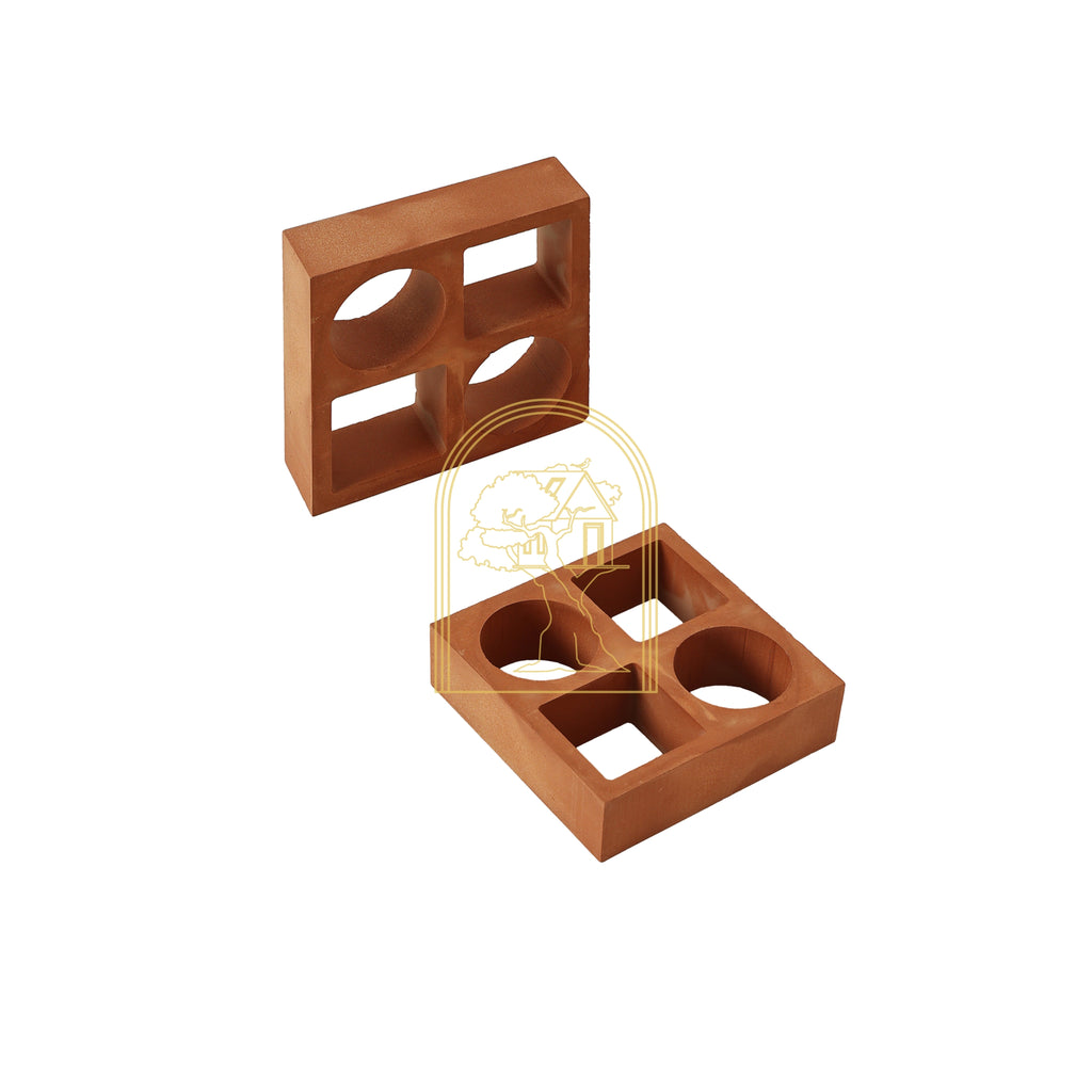 Cubic Terracotta Jali